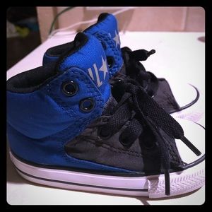 Toddler 6c Chucks/Converse blue and black